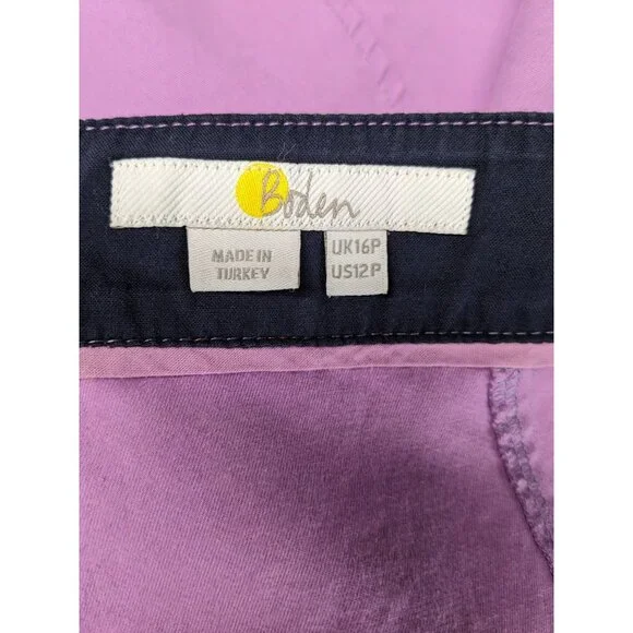 Boden Mini Skirt A line Stretch Pocket Streetwear Festival Preppy Size 12 Petite - Picture 8 of 12